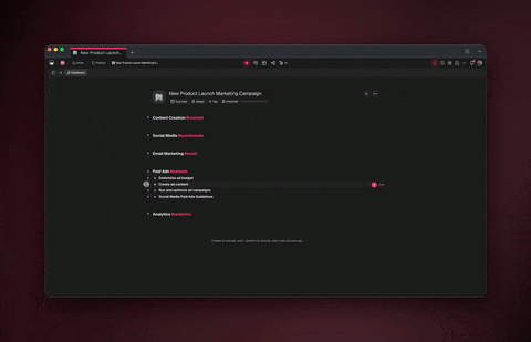 Autonomous AI agents in Taskade.
