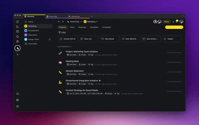 🚀 AI Chat (Beta), Bulk AI Summary, Smart Search, Drag to Move Tasks & Projects, and More!