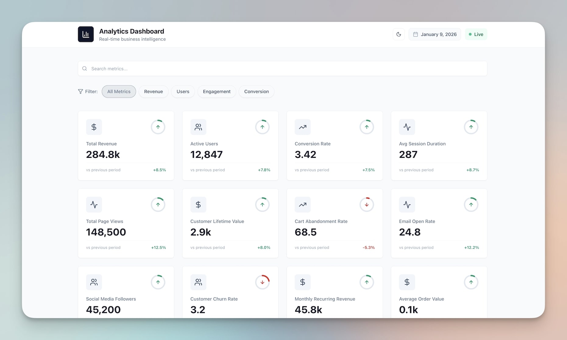 AI pricing calculator dashboard built with Taskade Genesis