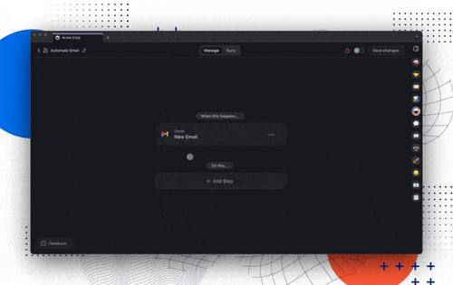 Data Filters within an automation flow.