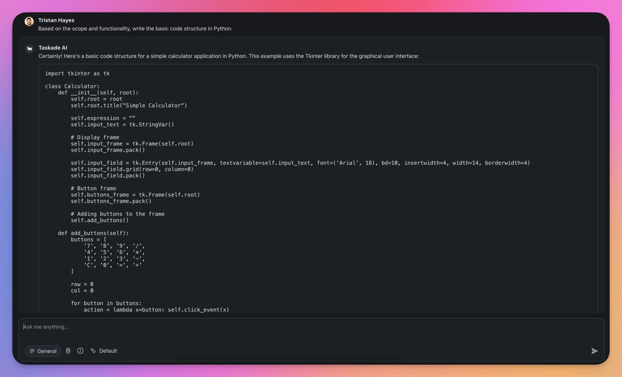 python calculator 2