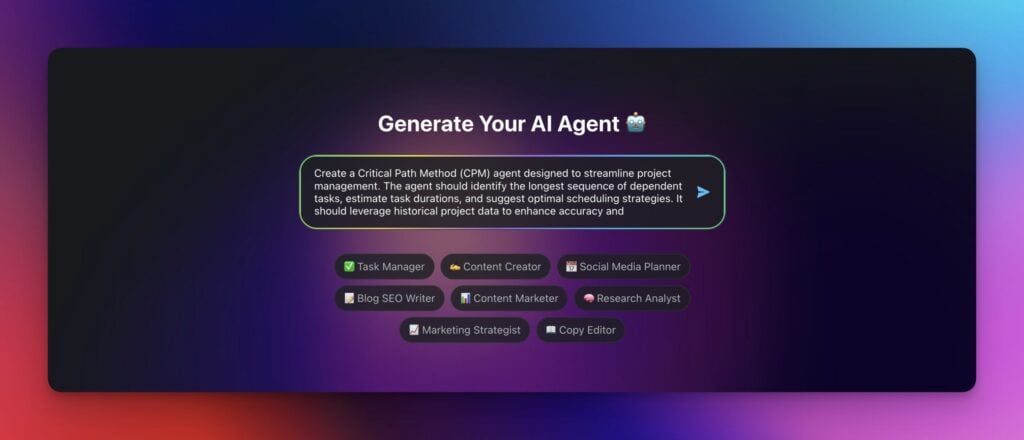 ai agent generator