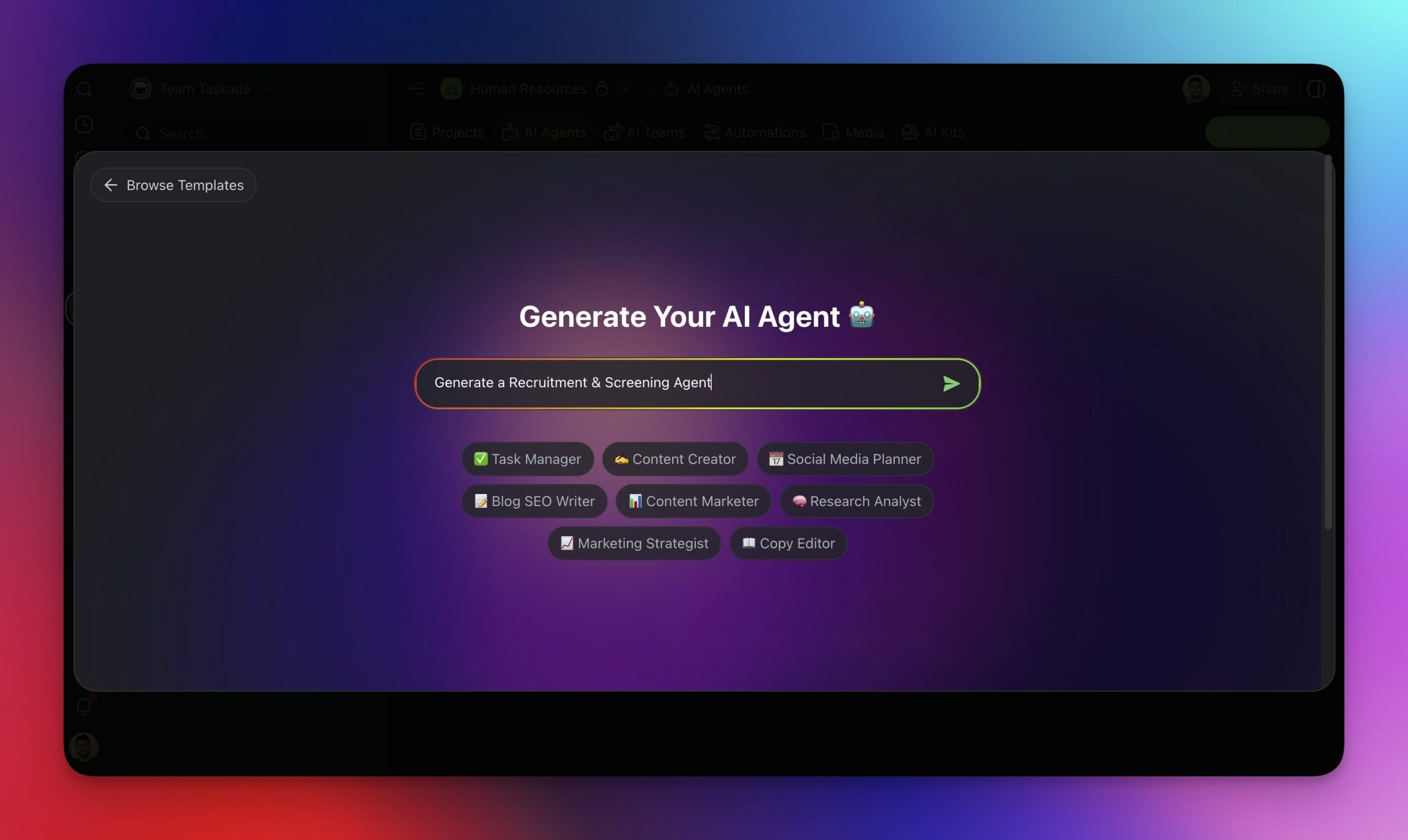 Generate ai agent 1