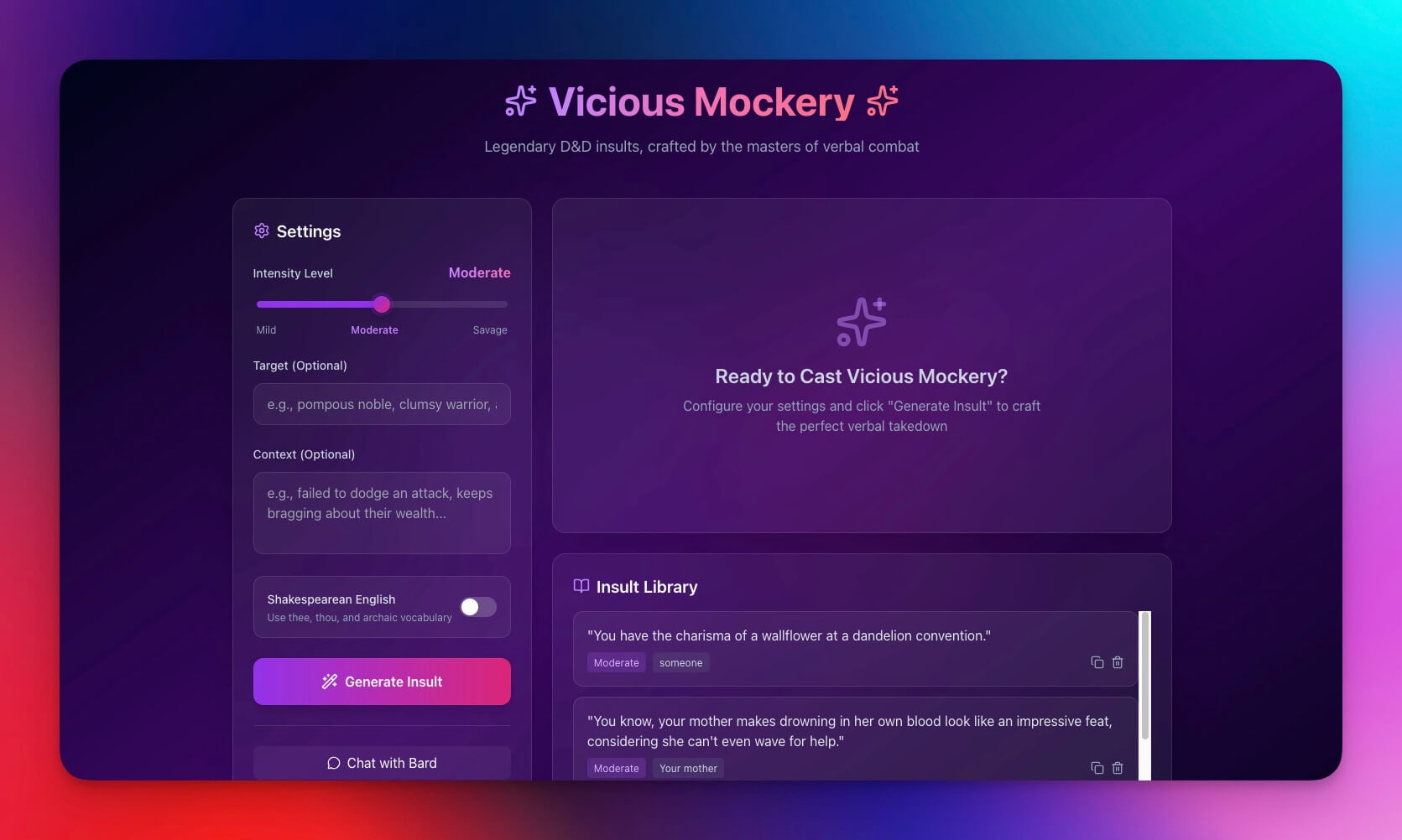 D&D Mockery Generator