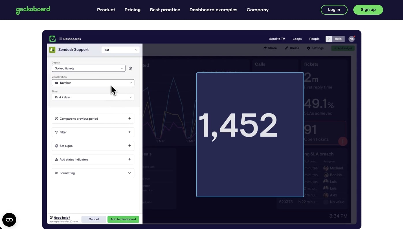 Geckoboard Dashboard