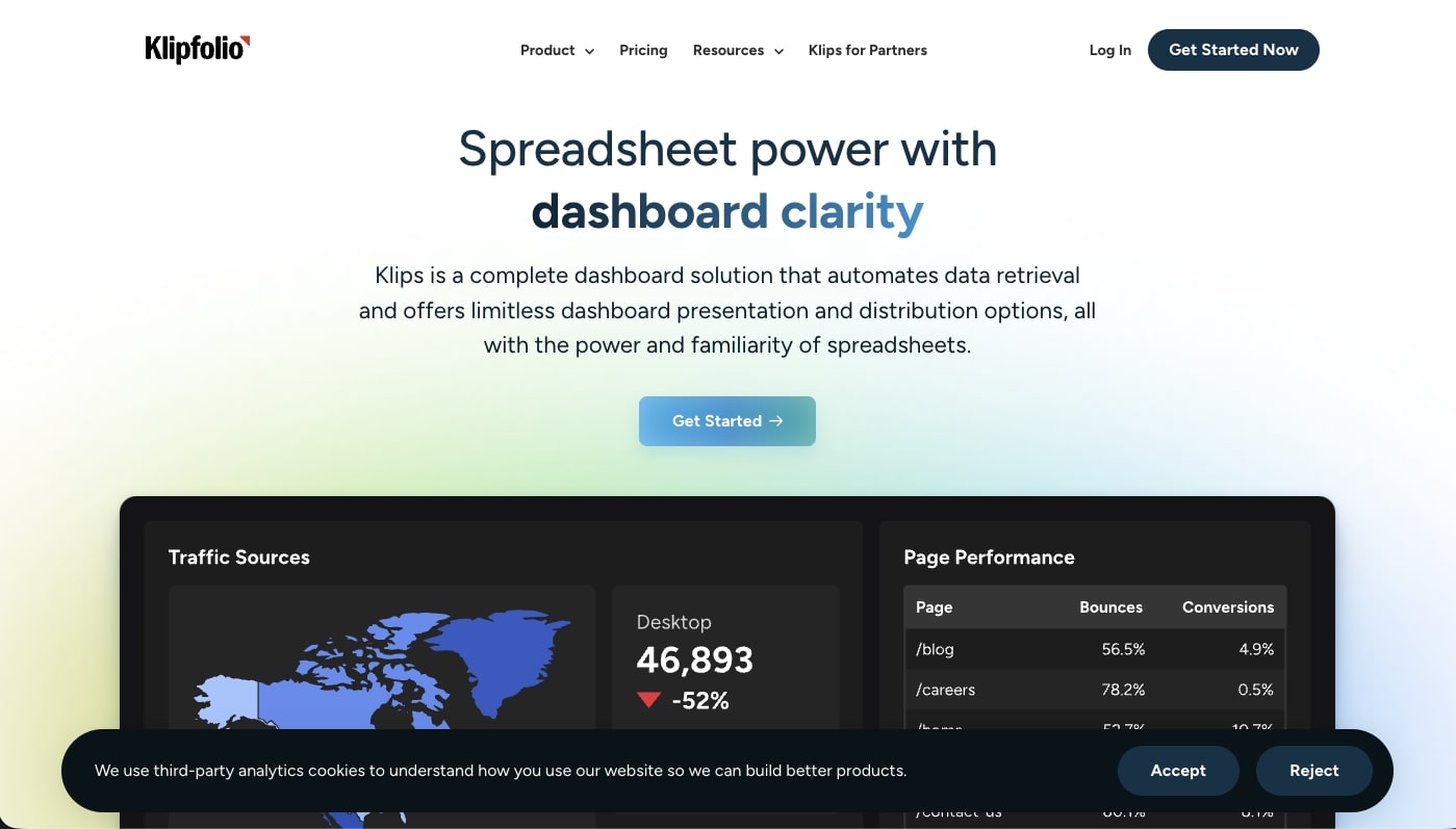 Klipfolio Dashboard Builder