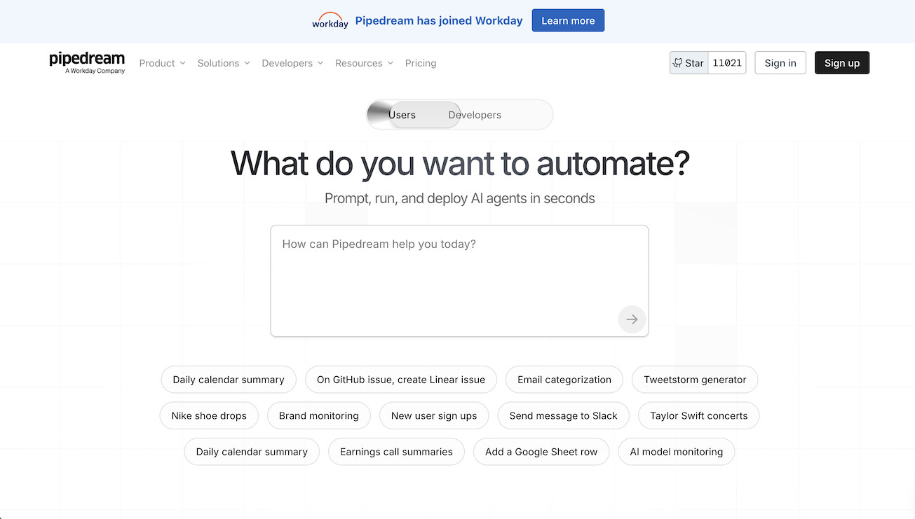 Pipedream Developer Automation