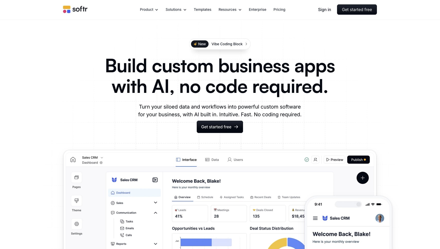 Softr no-code platform