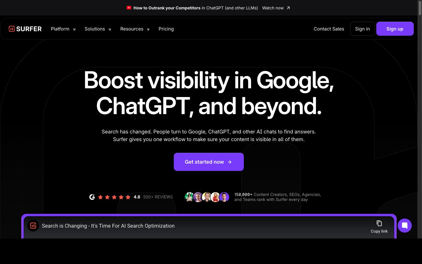 Surfer SEO AI content optimization