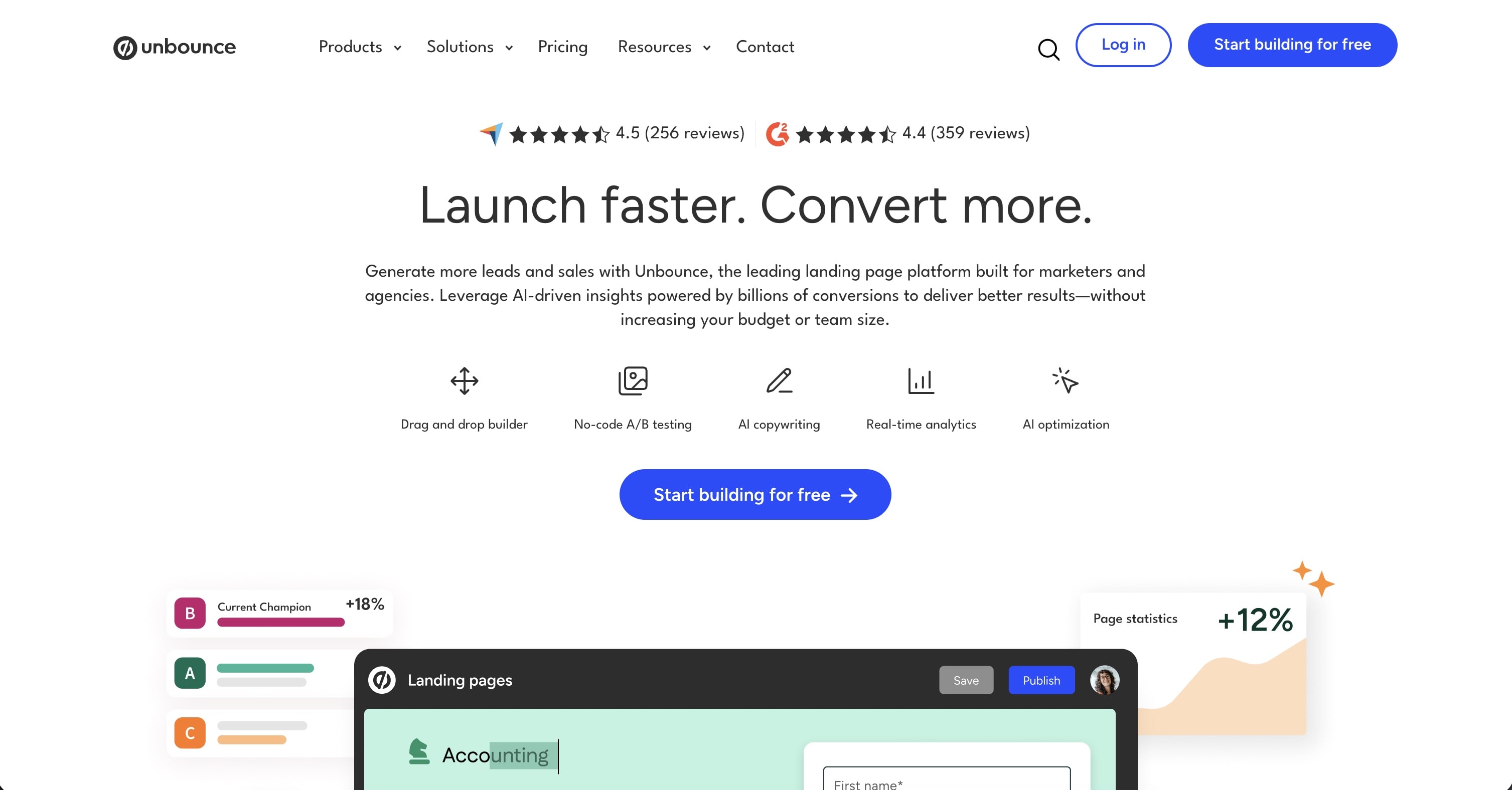 Unbounce Smart Builder