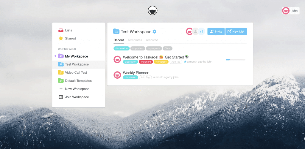 Taskade Tags Progress Bar Workspace Progression