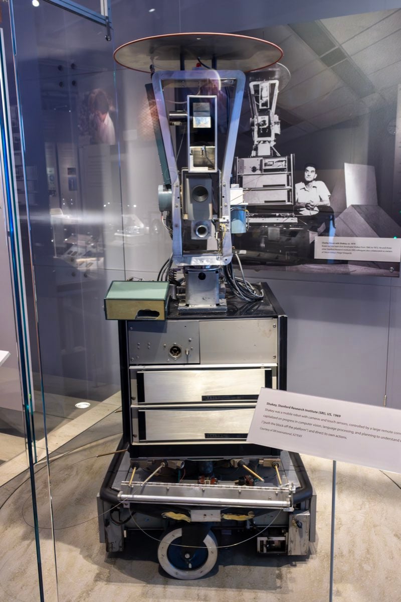 Shakey the robot preserved at the Computer History Museum