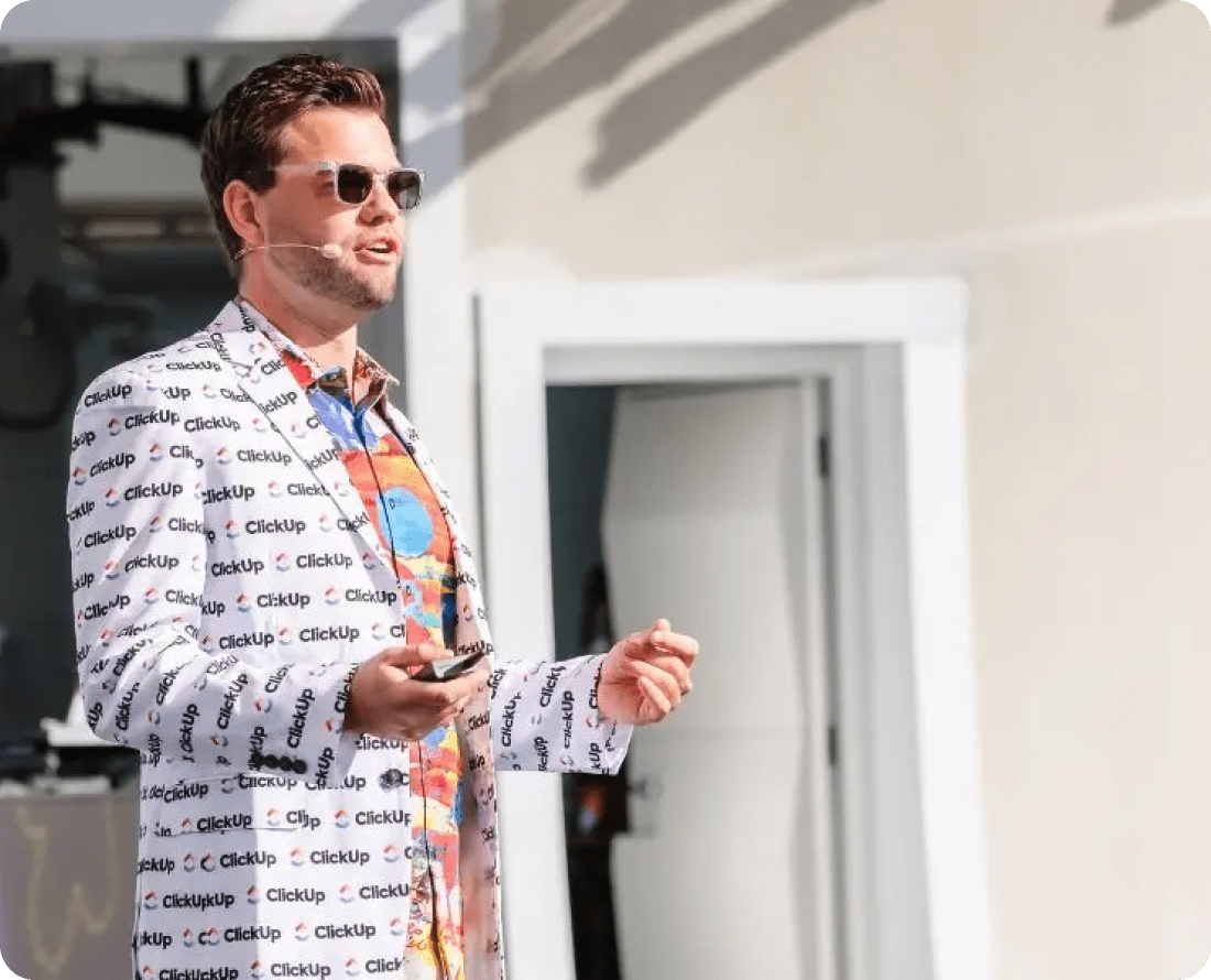 Zeb Evans, founder and CEO of ClickUp