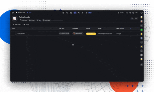 Custom fields for the all new Table view.