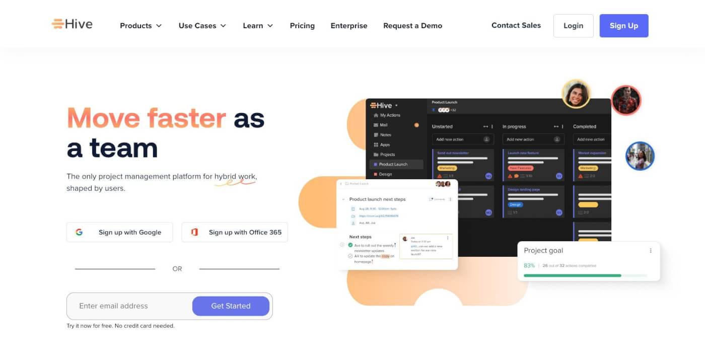 Hive user interface.