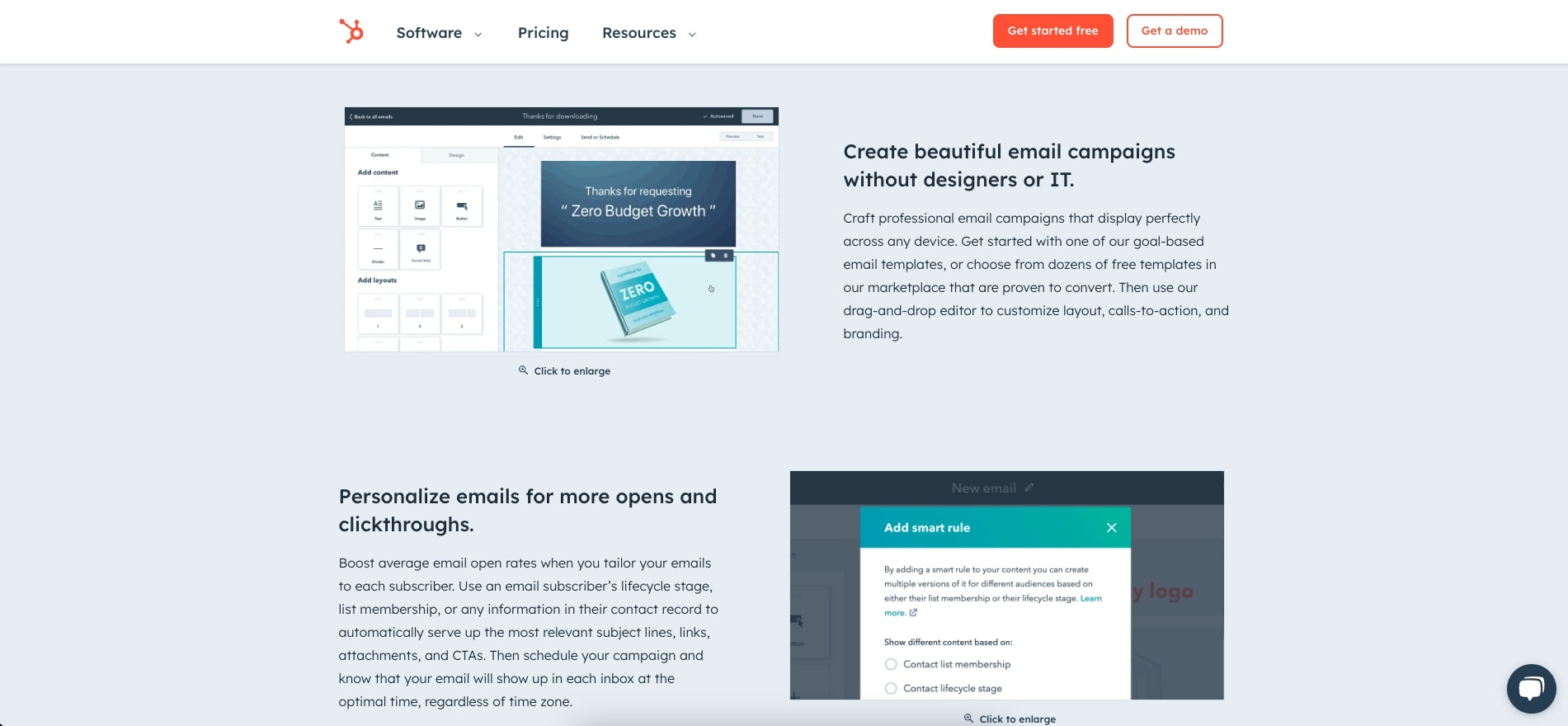 HubSpot user interface.