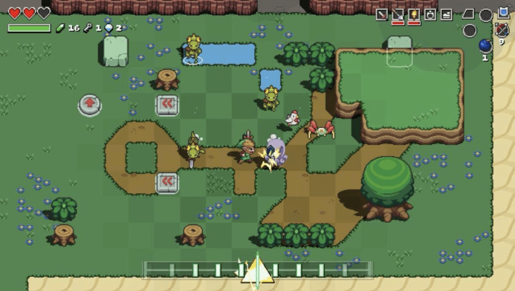 Cadence of Hyrule - Crypt of the NecroDancer (2019) user interface.