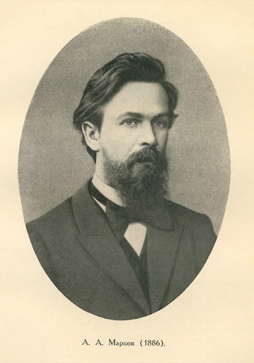 Andrey Markov in 1886, the Russian mathematician who invented the Markov chain to win an argument about free will