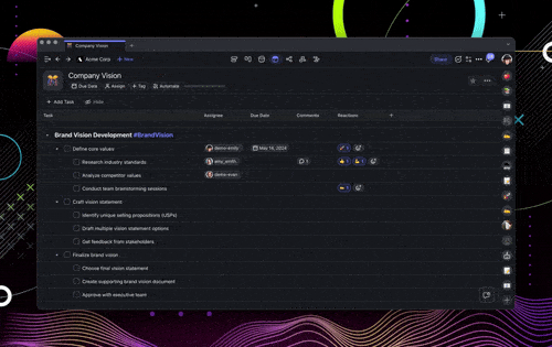 Number field for the Table view.