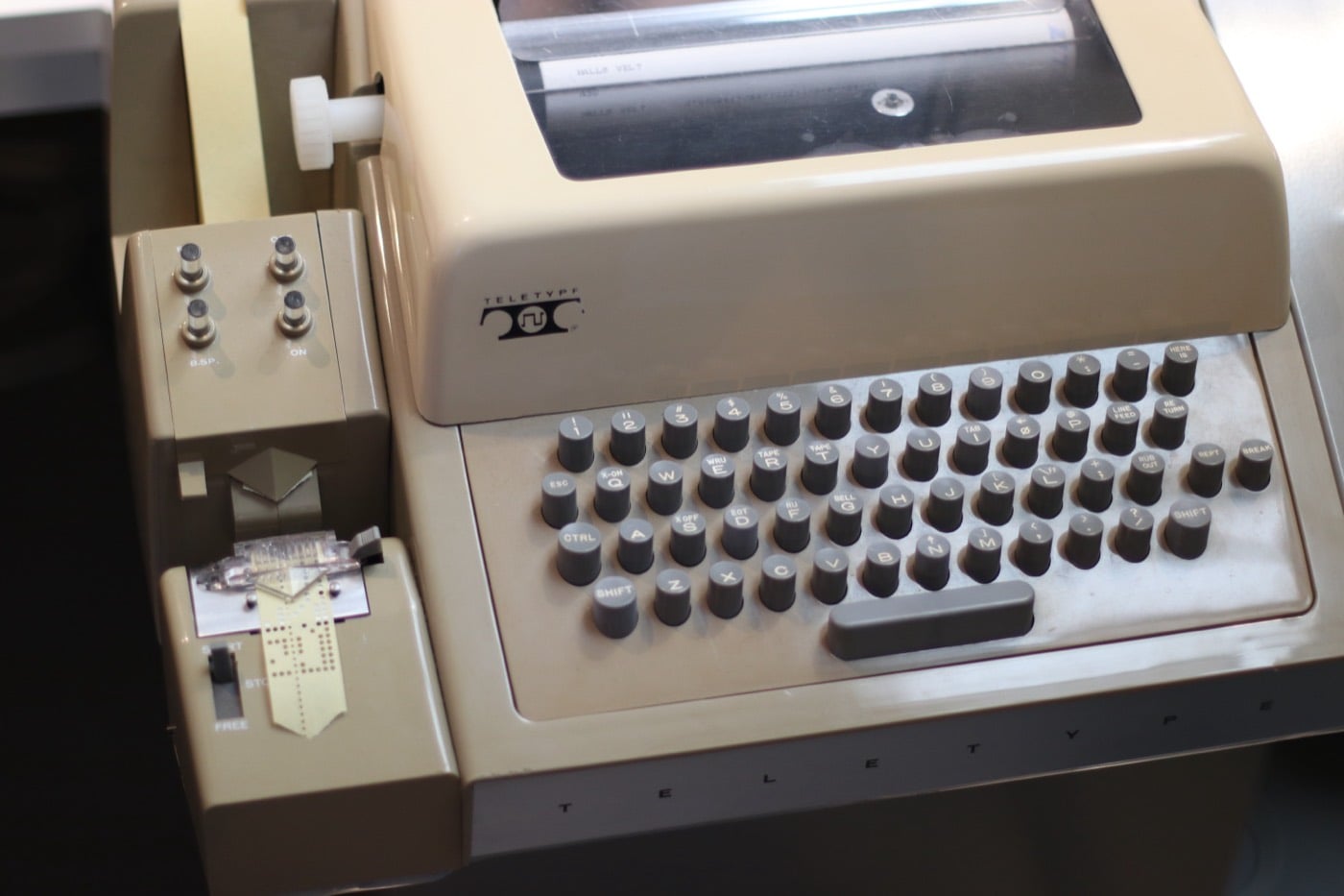 History of prompt engineering: a Teletype Model 33 terminal, the machine that first showed humans a blinking prompt