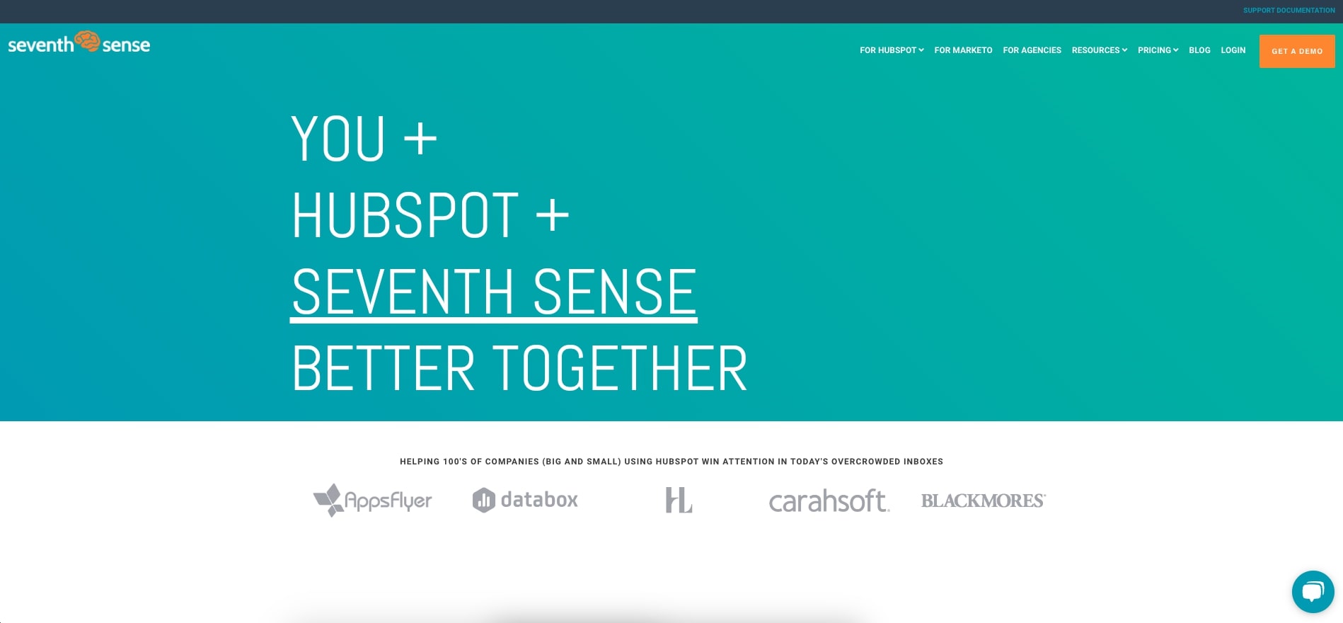Seventh Sense user interface.