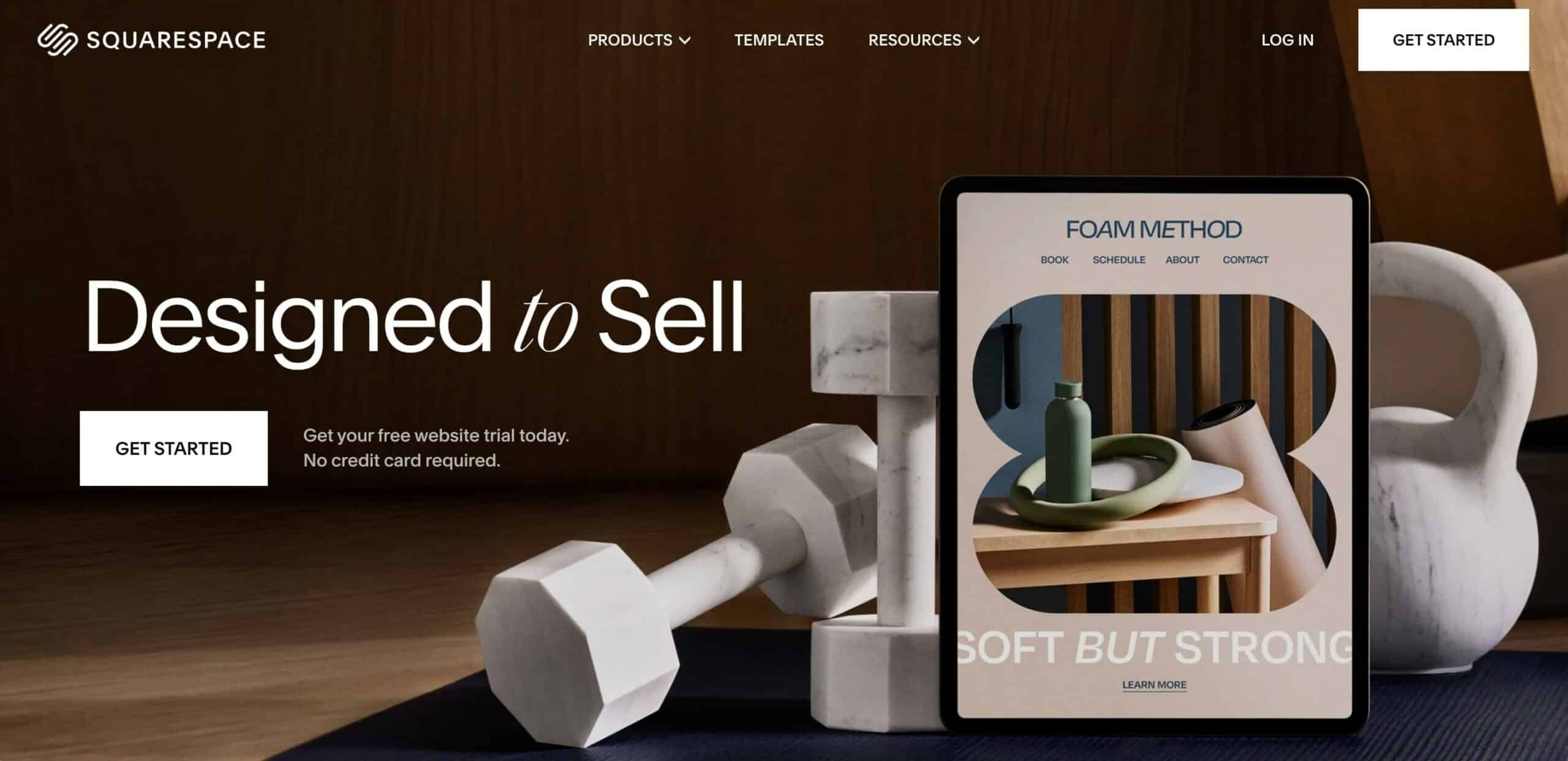 Squarespace user interface.