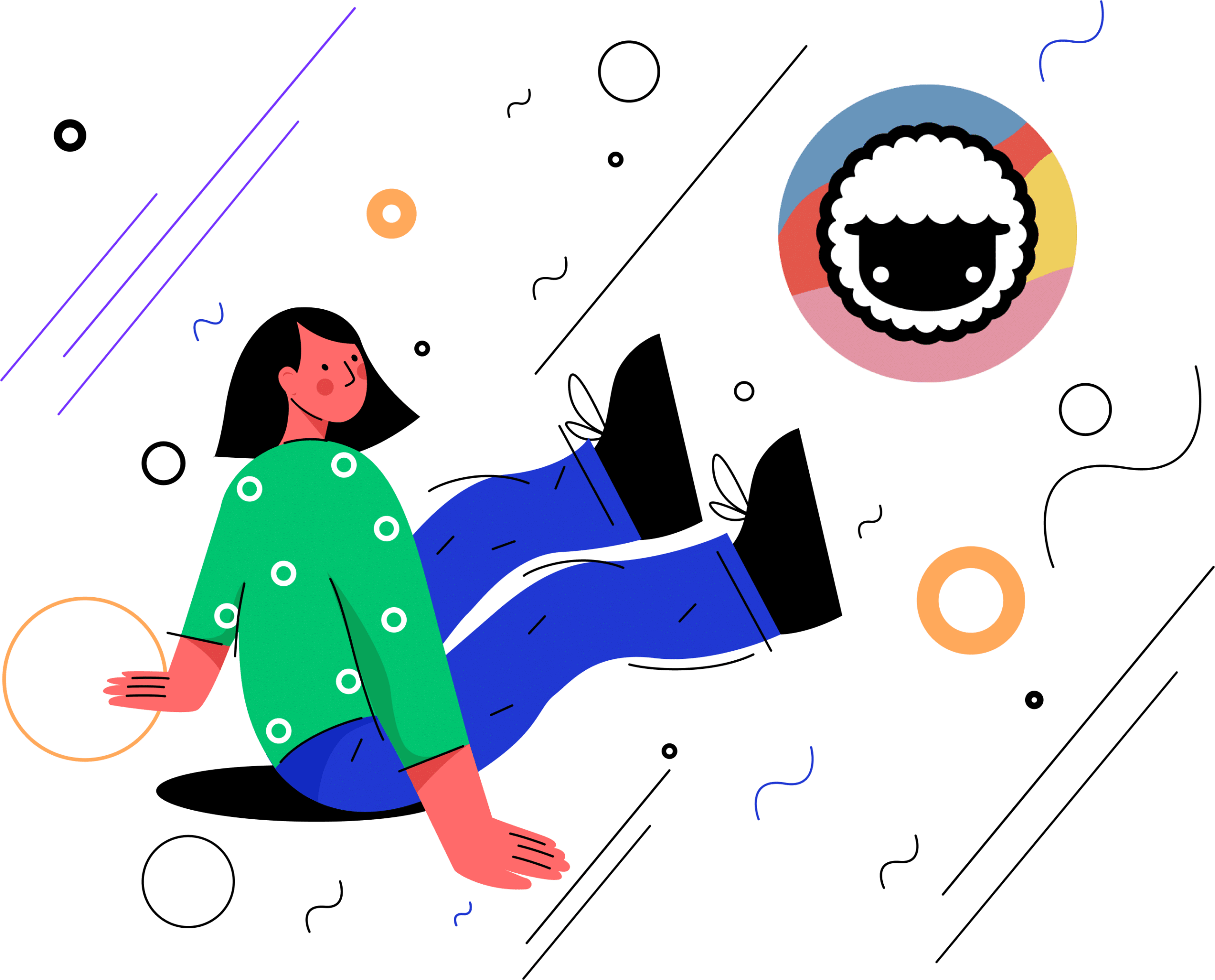 Taskade workspace with multiple projects and team collaboration