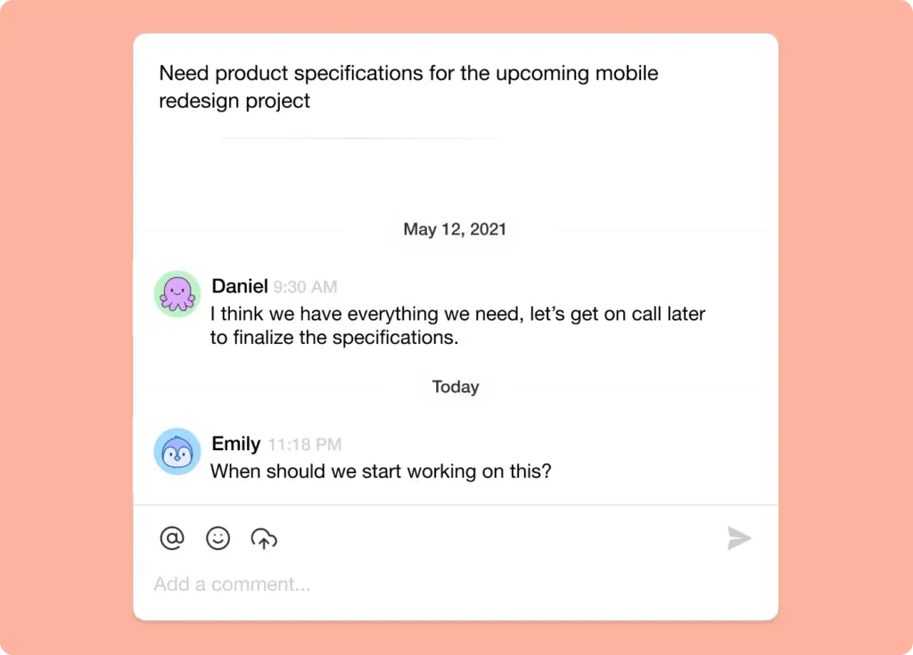 taskade commenting 1