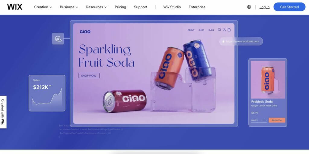 WIX ADI user interface.