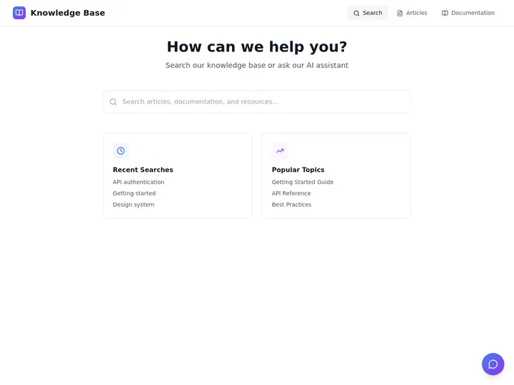 Team Wiki Portal, a Taskade Genesis app for a team knowledge base