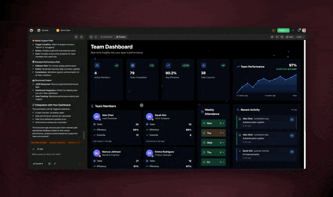 Taskade Genesis — build any app from a single text prompt.