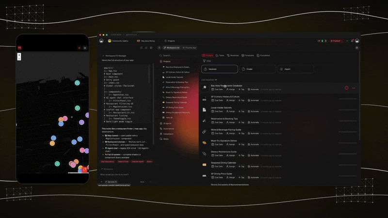 /static_images/Taskade Genesis CRM for sales teams, invoice generator, and client portal app highlights