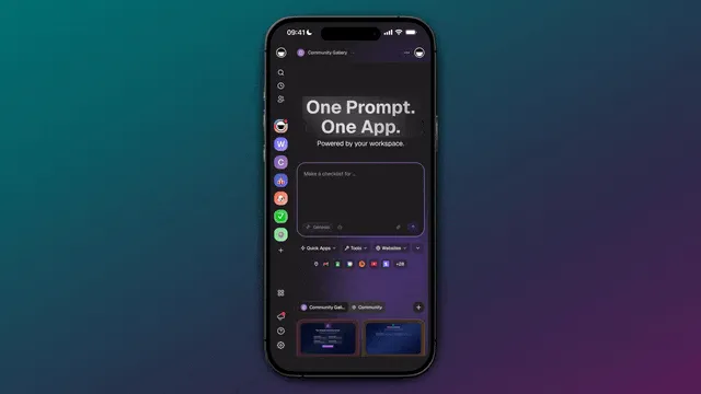 One prompt becoming one live app on a phone, powered by a Taskade workspace that remembers what you make, reasons through every step, and runs while you sleep