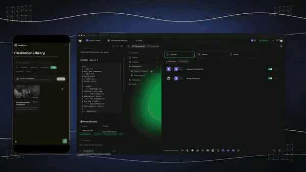 A Taskade Genesis app running a reliable automation workflow, actions push reminders and reports out the moment a deadline approaches