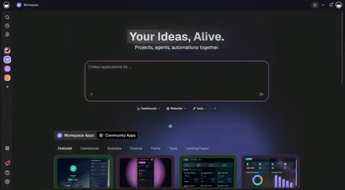 The full Taskade workspace where projects, agents, and automations share one Workspace DNA loop