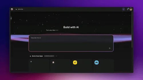 Genesis app creation workflow — one prompt, deployed app