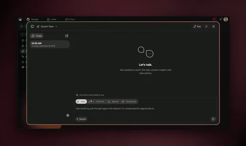 Multiple AI agents collaborating on a task in Taskade